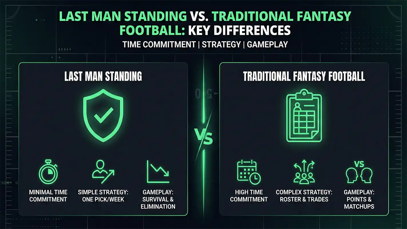 Last Man Standing vs Traditional Fantasy Football: Key Differences